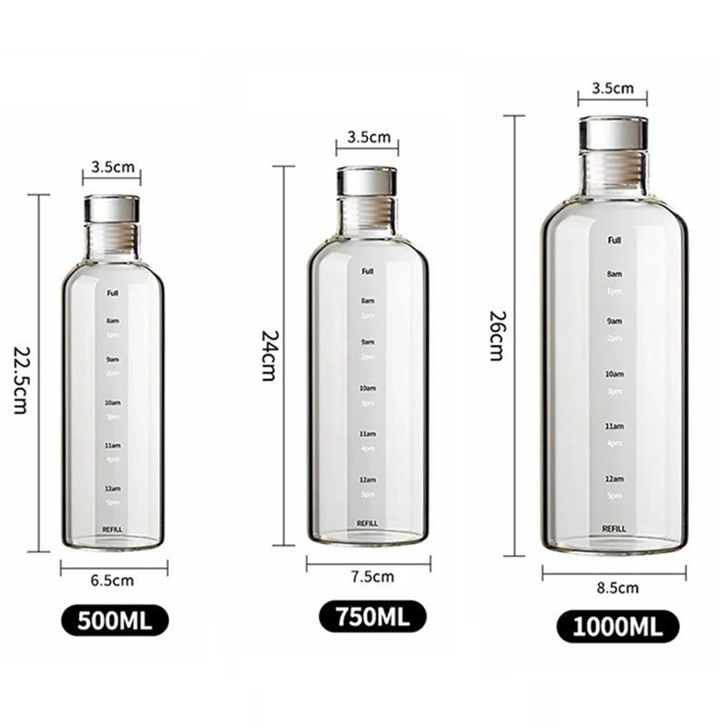 Botella de agua deportiva de v - Outdoor Sport Glass Water Bottle reseña y precio