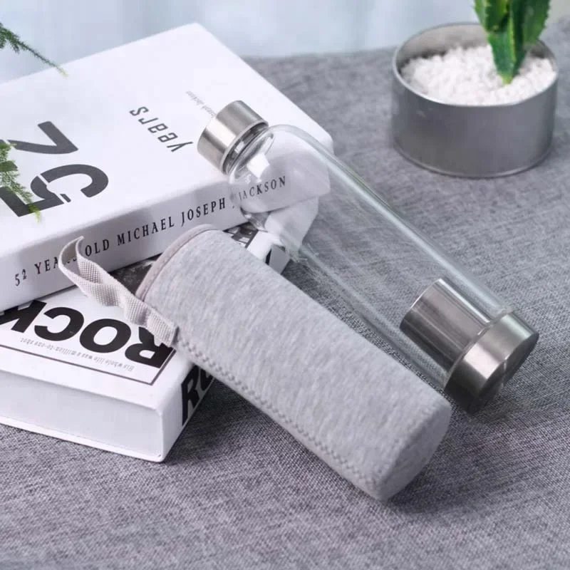 Botella de agua deportiva de v - Outdoor Sport Glass Water Bottle reseña y precio